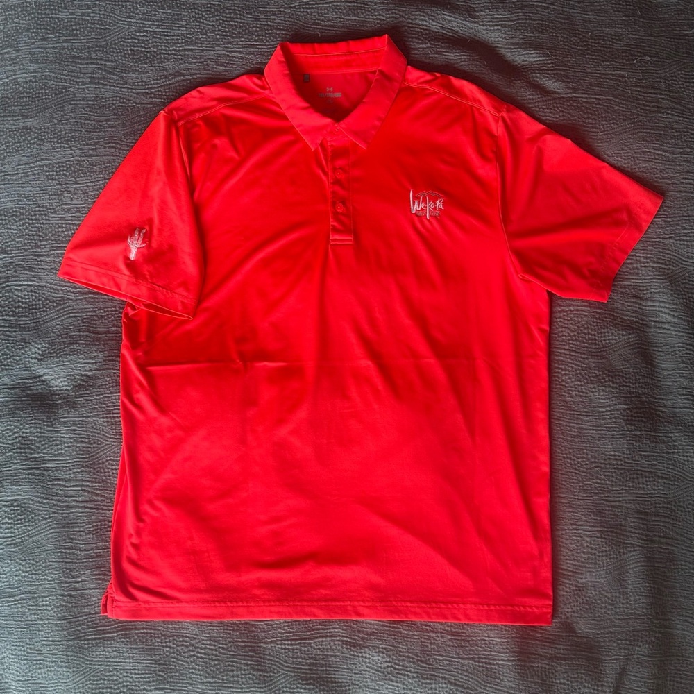 Under Armour Bright Red Men's Polo Shirt